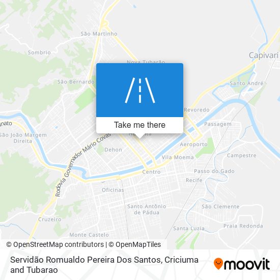 Servidão Romualdo Pereira Dos Santos map