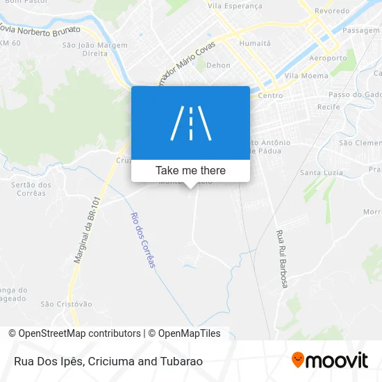 Rua Dos Ipês map