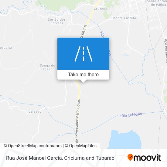 Rua José Manoel Garcia map