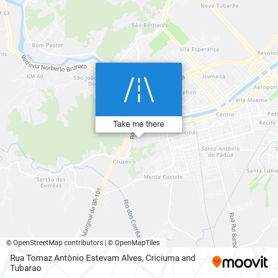 Rua Tomaz Antônio Estevam Alves map