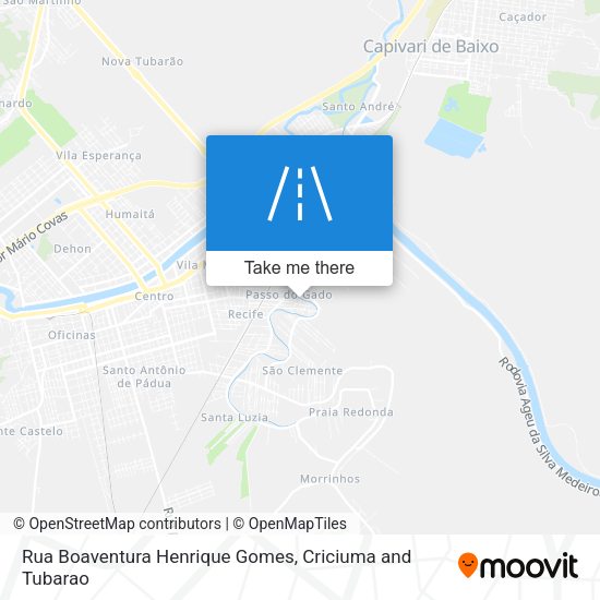 Rua Boaventura Henrique Gomes map