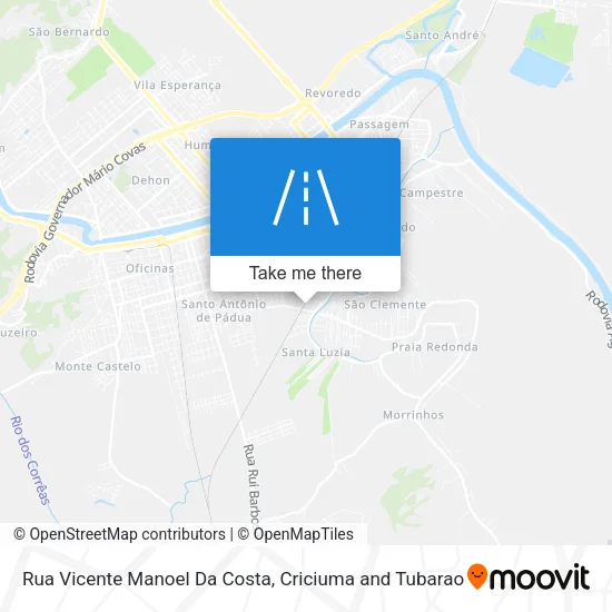 Rua Vicente Manoel Da Costa map
