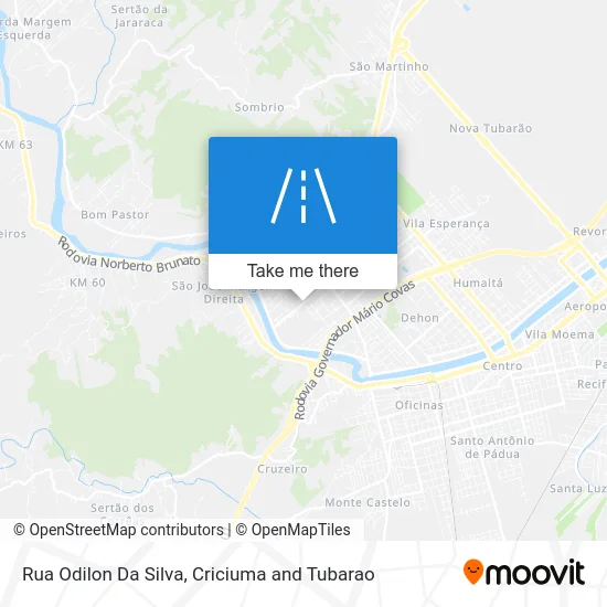 Rua Odilon Da Silva map