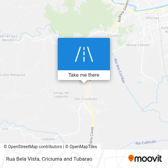 Rua Bela Vista map