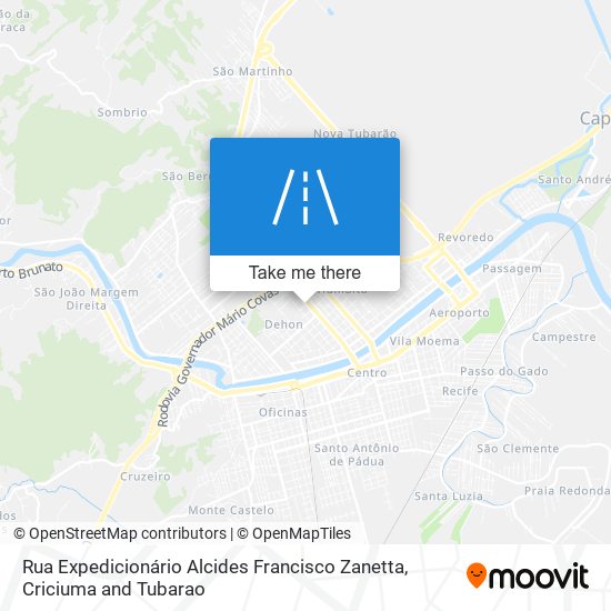 Mapa Rua Expedicionário Alcides Francisco Zanetta