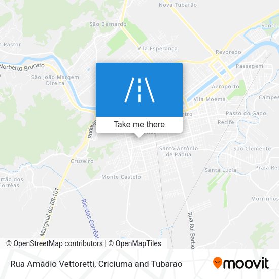 Rua Amádio Vettoretti map