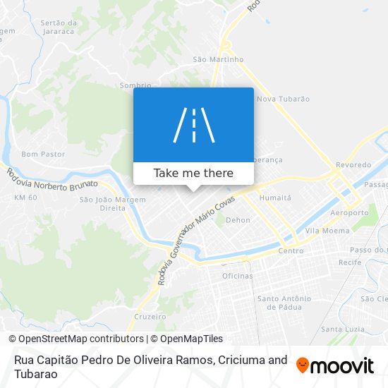 Mapa Rua Capitão Pedro De Oliveira Ramos