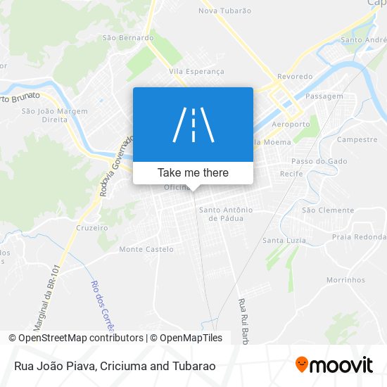 Rua João  Piava map