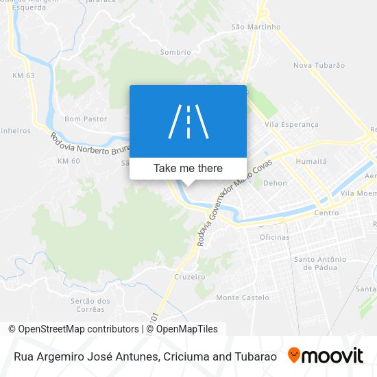 Rua Argemiro José Antunes map