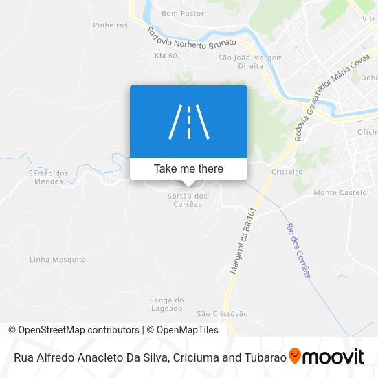 Rua Alfredo Anacleto Da Silva map
