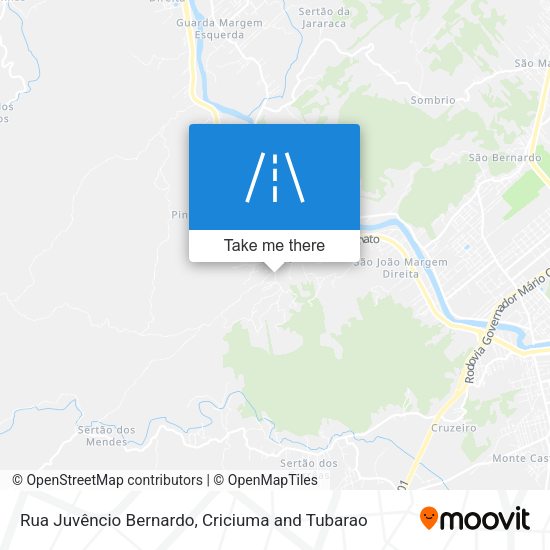 Rua Juvêncio Bernardo map