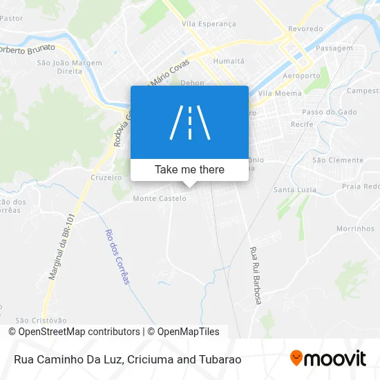 Rua Caminho Da Luz map