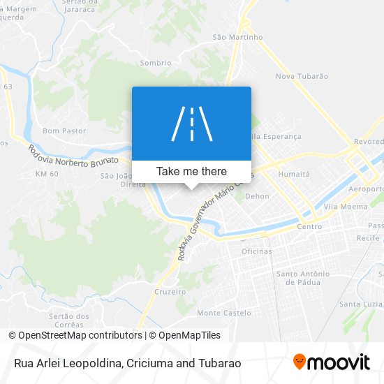 Rua Arlei Leopoldina map