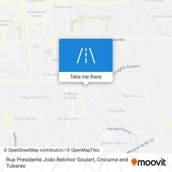 Rua Presidente João Belchior Goulart map