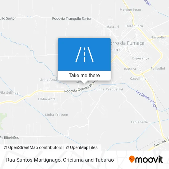 Rua Santos Martignago map