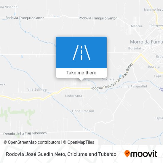 Rodovia José Guedin Neto map