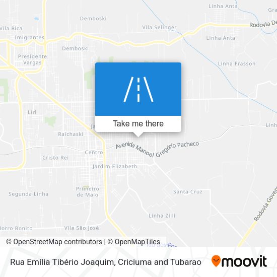 Rua Emília Tibério Joaquim map