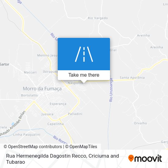 Rua Hermenegilda Dagostin Recco map