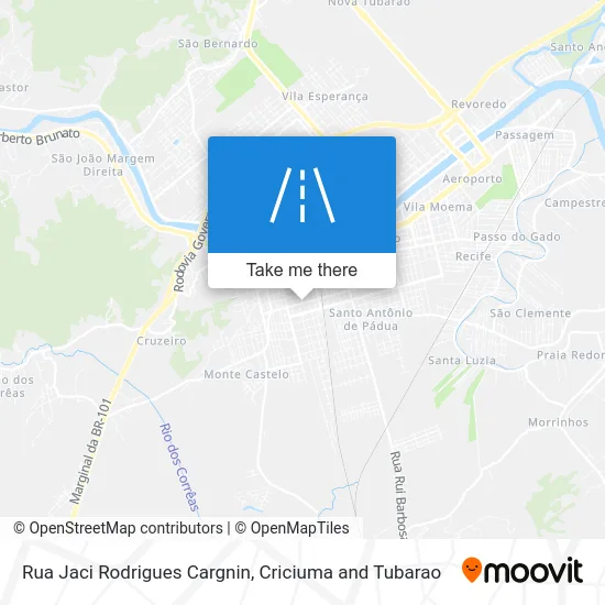 Rua Jaci Rodrigues Cargnin map