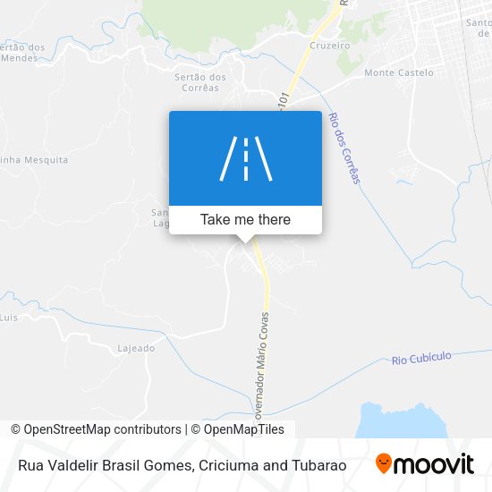 Rua Valdelir Brasil Gomes map