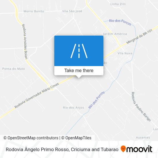 Rodovia Ângelo Primo Rosso map