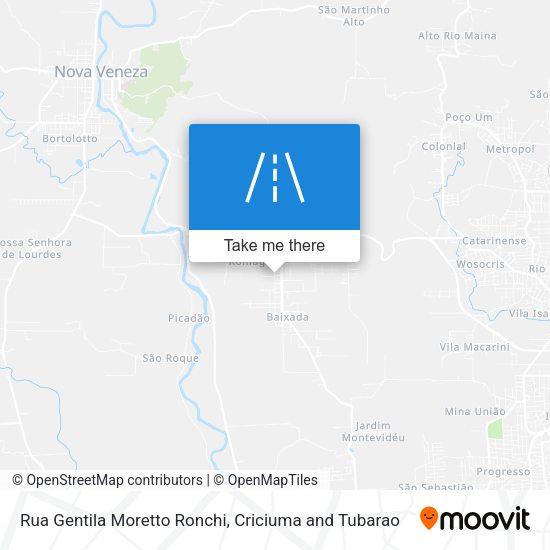 Rua Gentila Moretto Ronchi map