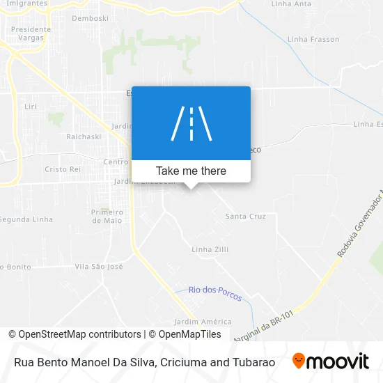 Rua Bento Manoel Da Silva map