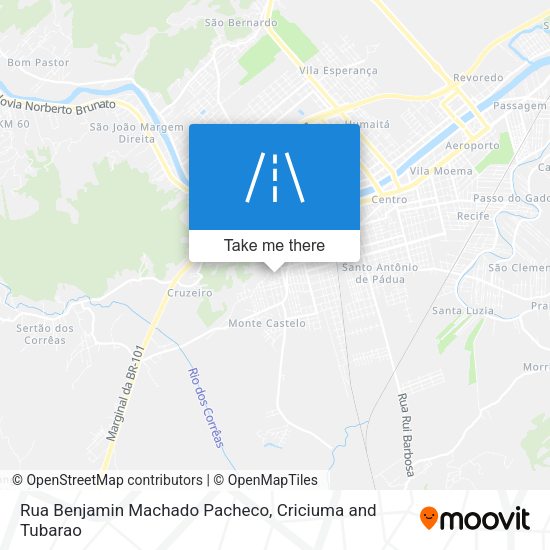 Rua Benjamin Machado Pacheco map