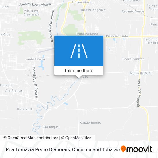 Rua Tomázia Pedro Demorais map