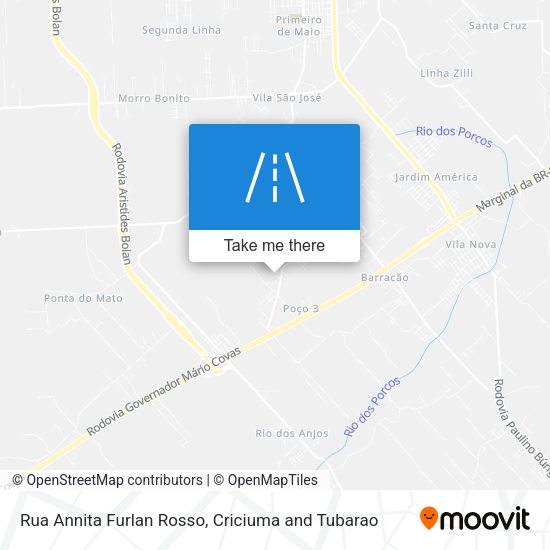 Rua Annita Furlan Rosso map