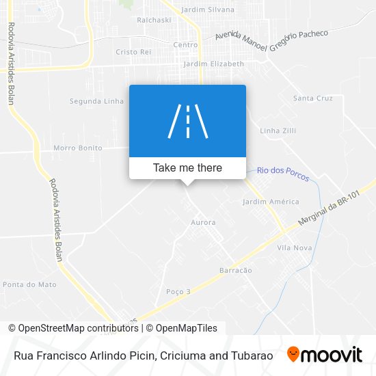Rua Francisco Arlindo Picin map