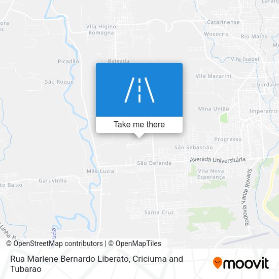 Rua Marlene Bernardo Liberato map