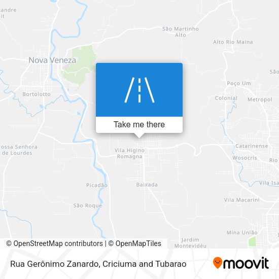 Rua Gerônimo Zanardo map