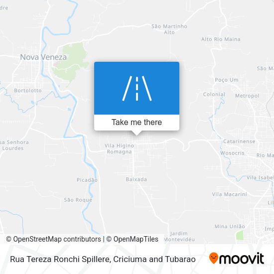 Rua Tereza Ronchi Spillere map