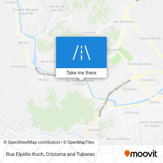 Rua Elpídio Koch map