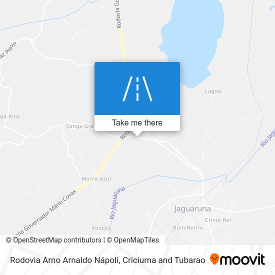 Rodovia Arno Arnaldo Nápoli map
