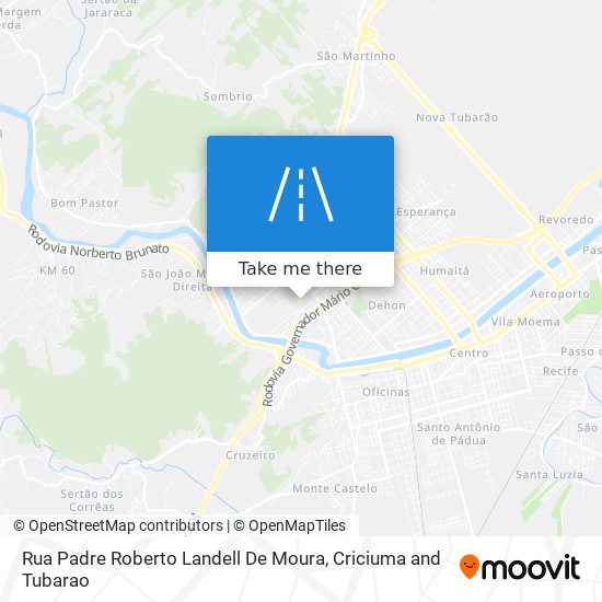 Mapa Rua Padre Roberto Landell De Moura