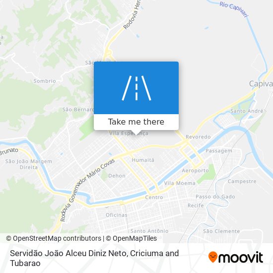 Servidão João Alceu Diniz Neto map
