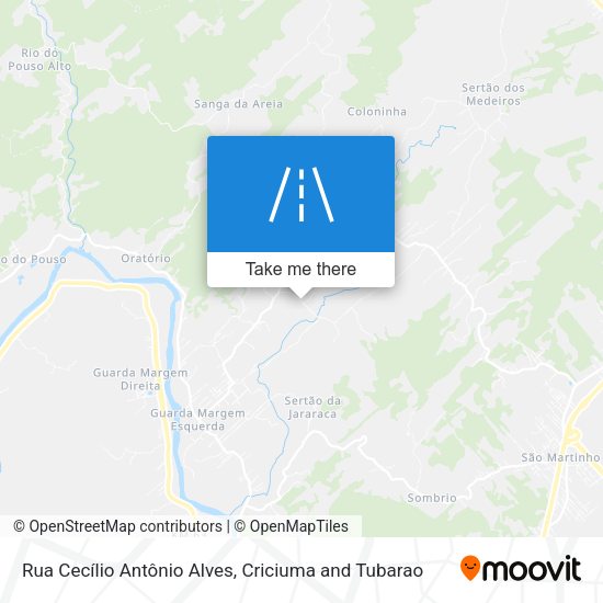 Rua Cecílio Antônio Alves map