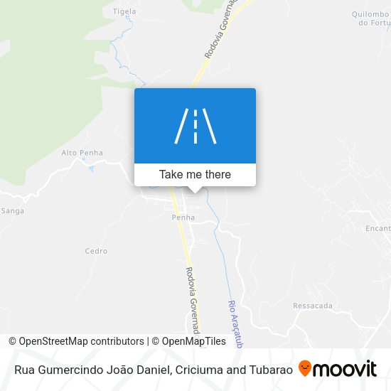 Rua Gumercindo João Daniel map