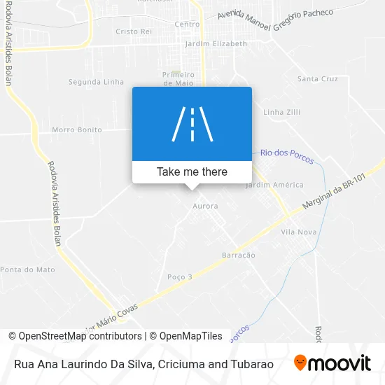 Rua Ana Laurindo Da Silva map