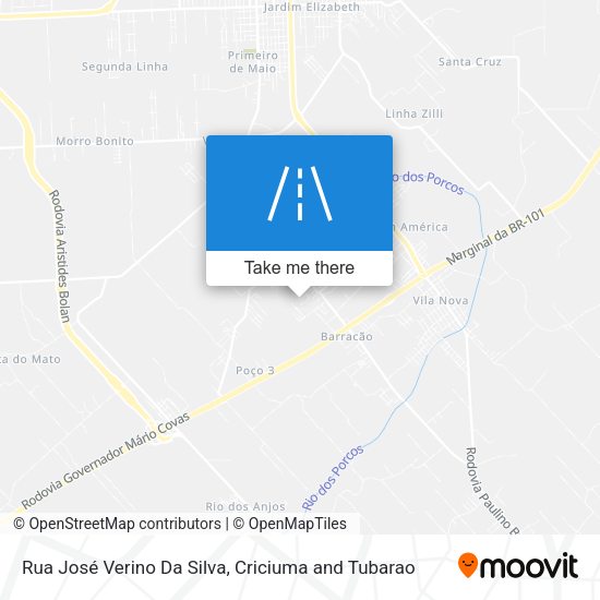 Rua José Verino Da Silva map