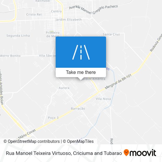Rua Manoel Teixeira Virtuoso map