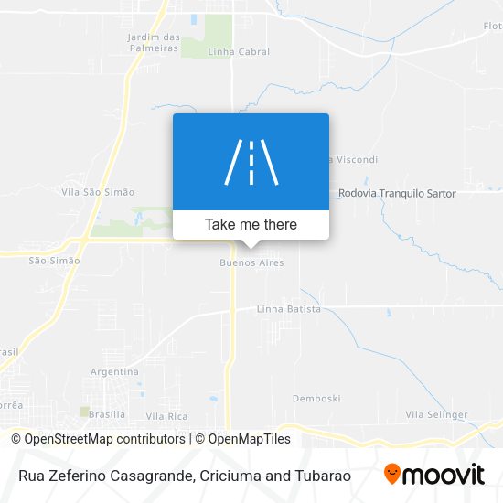 Rua Zeferino Casagrande map