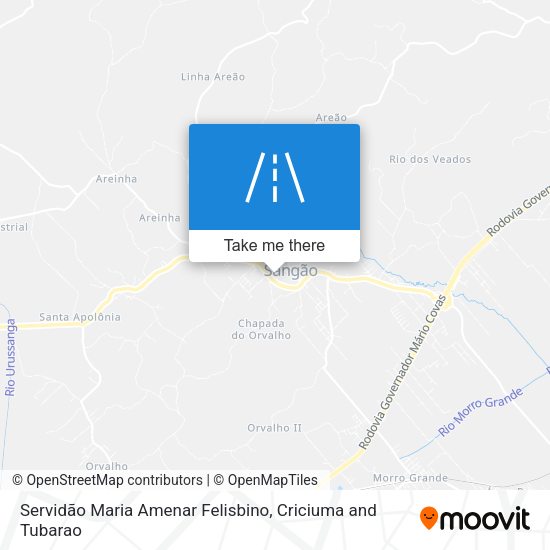 Servidão Maria Amenar Felisbino map