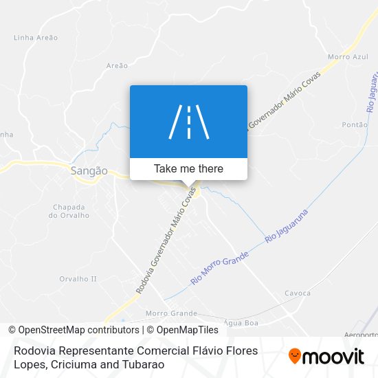 Rodovia Representante Comercial Flávio Flores Lopes map