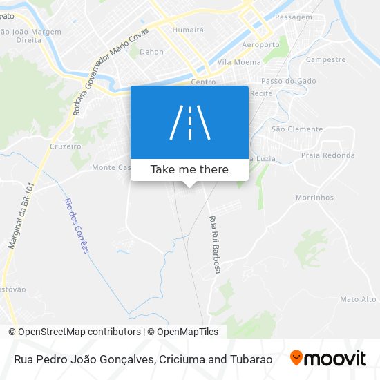 Mapa Rua Pedro João Gonçalves