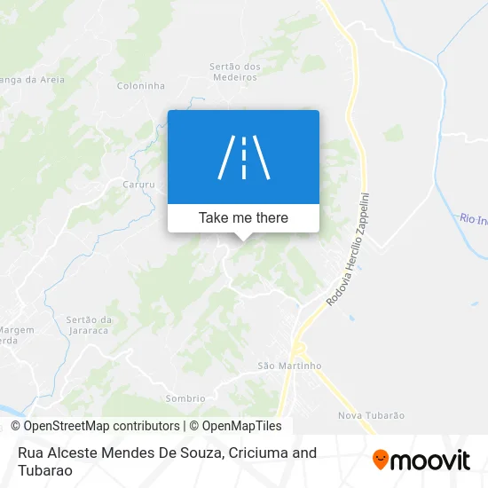 Rua Alceste Mendes De Souza map
