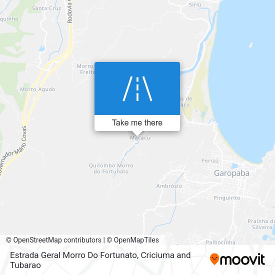 Estrada Geral Morro Do Fortunato map