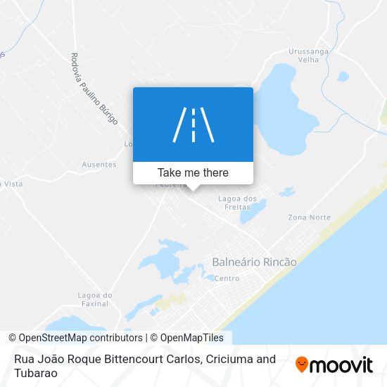 Rua João Roque Bittencourt Carlos map